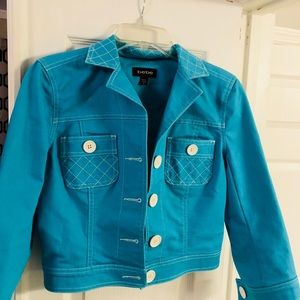 Bebe baby blue jean style jacket